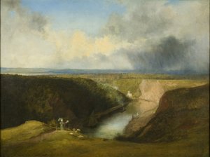 Kilátás az Avon-szorosra az Obszervatórium-dombról, 1830 körül