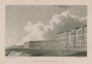 Kemp Town általános képe Brightonban alkotó: William Westall