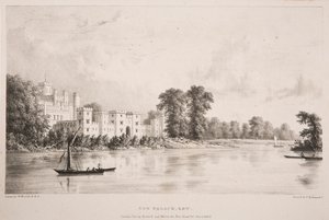 Új palota, Kew alkotó: William Westall