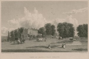 Kilátás a Hampstead Heath-re alkotó: William Westall
