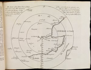 Délkelet-Anglia térképe alkotó: William Whiston