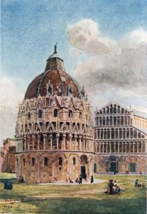 Pisa. Keresztelőkápolna (színes litó)