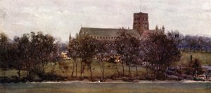 St. Albans a régi verulam falairól (színes litó) alkotó: William Wiehe Collins