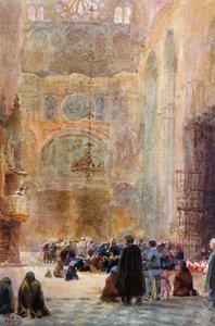 Toledo, a déli kereszthajó (színes litho)