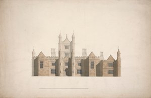 A cambridge-i főiskolák tervezett tervének emelése alkotó: William Wilkins