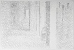 Sotoportego Salviati, Velence, 2009 (ceruza papíron) alkotó: William Wilkins