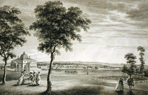 Foots-Cray Place Kentben, a Bourchier Cleeve Esq székhelye. (1715-60) (metszet) alkotó: William Woollett