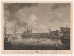 Kilátás a Deptford Hajógyárra (...) Kilátás a Royal Dock Yark-ra Deptfordban (...) (cím az objektumon)