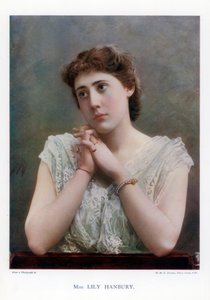 Lily Hanbury angol színpadi színésznő, 1901. alkotó: William and Daniel Downey