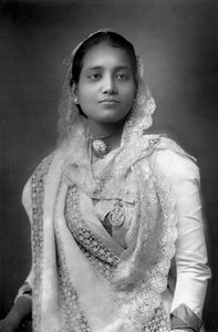 Koch Bihar császárnéja, Nyugat-Bengál, India, 1893.