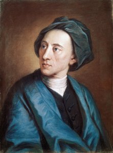Alexander Pope brit költő portréja turbánban (olaj, vászon