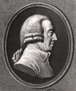 Portré Adam Smith (1723-90) medalionjáról alkotó: William the Younger Holl