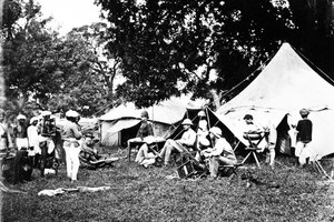 Brit indiai hadsereg tábor, 1860 körül