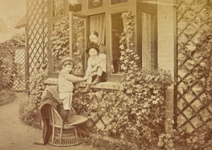 [Gyerekek játszanak az ablaknál] alkotó: Willoughby Wallace Hooper