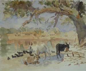 435A Jaisalmer – Vonat Sagar (vázlat) alkotó: Wilson Clive