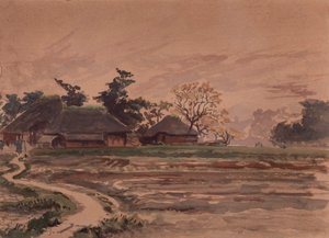 Táj házakkal. alkotó: Winckworth Allan Gay