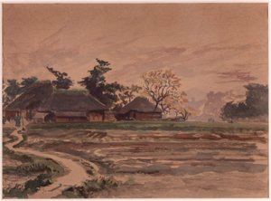 Tájkép házakkal alkotó: Winckworth Allan Gay
