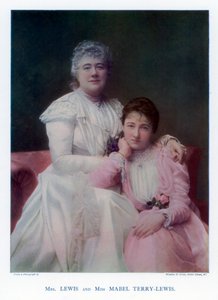 Mrs. Lewis Kate Terry és Miss Mabel Terry-Lewis, brit színésznők, 1901.
