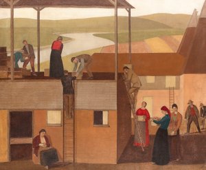 Fali dekoráció, 1918 körül (olaj, vászon)
