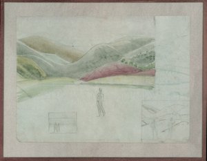 Tanulmány Santissima Trinitának, 1924 körül (ceruza és akvarell papíron) alkotó: Winifred Knights