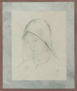 Tanulmány Szent Márton oltárképhez, 1928 körül (ceruza papíron)