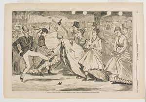 Egy párizsi bál-tánc a Mabille-ben, Párizsban alkotó: Winslow Homer
