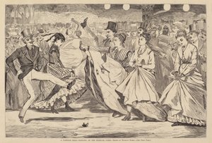 Egy párizsi bál – Tánc a Mabille-ban, Párizs, 1867. alkotó: Winslow Homer