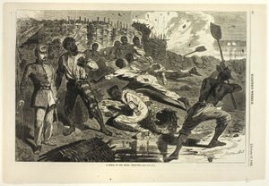 Egy lövedék a lázadó lövészárkokban alkotó: Winslow Homer