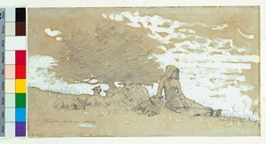 Pásztorlány, 1879 alkotó: Winslow Homer
