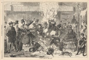 Havas csúszda a városban, Harpertől alkotó: Winslow Homer