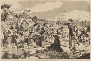 Augusztus az országban - A tenger partja, 1859-ben jelent meg. alkotó: Winslow Homer