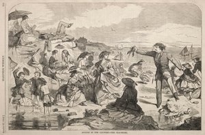Augusztus a vidéken - A tengerpart, 1859. alkotó: Winslow Homer