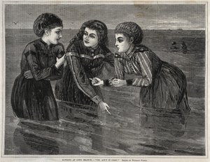 Fürdés a Long Branchban, - Ó, nem hideg!, 1871. alkotó: Winslow Homer
