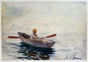 Fiú egy csónakban alkotó: Winslow Homer