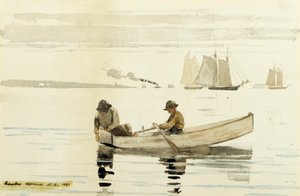 Boys Fishing, Gloucester Harbor, 1880 alkotó: Winslow Homer