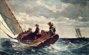 Breezing Up (A Fair Wind) – 1876 – 61,5 × 97 cm – olaj, vászon alkotó: Winslow Homer