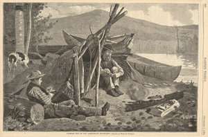 Kemping az Adirondack-hegységben, Harperből alkotó: Winslow Homer