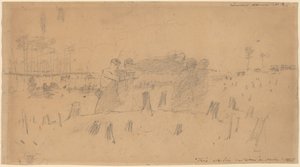 A sebesültek hordozása, 1865. alkotó: Winslow Homer