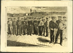 Az Egyesült Államok "Colorado" gőzhajójának legénysége Bostonban, 1861 júniusában alkotó: Winslow Homer