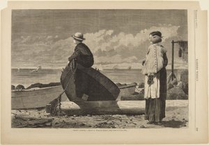 Jön apa! alkotó: Winslow Homer