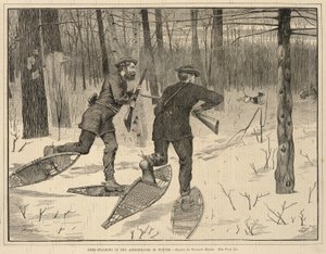 Szarvaslesés az Adirondacksban télen, a Minden szombaton, A Journal of Choice Reading, 1871. január 21., 1871. január 21. alkotó: Winslow Homer