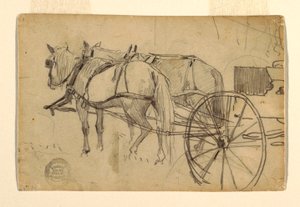Rajz, tanulmány a "Piknik kiránduláshoz", 1868 alkotó: Winslow Homer