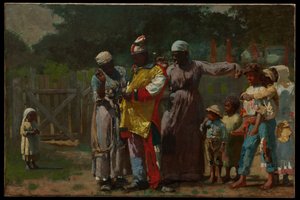 Öltözködés a karneválra alkotó: Winslow Homer