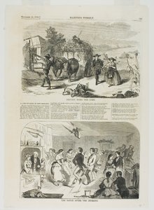 A kukorica hazahajtása és a hántás utáni tánc alkotó: Winslow Homer