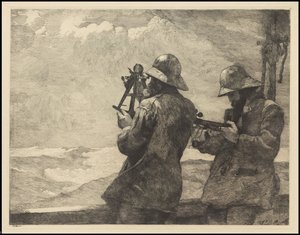 Nyolc harang, 1887, valószínűleg 1940 körül nyomtatták alkotó: Winslow Homer