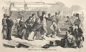 Emigráns érkezés a Constitution Wharfba, Boston, 1857. alkotó: Winslow Homer
