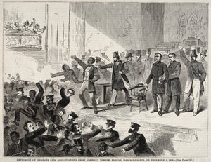 Négerek és abolicionisták kiutasítása a bostoni Tremont templomból 1860. december 3-án alkotó: Winslow Homer