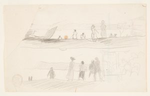 Öböl felé néző alakok alkotó: Winslow Homer