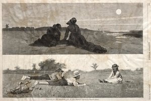 Flörtölni a tengerparton és a réten, 1874. alkotó: Winslow Homer
