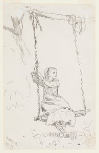Lány a hintában alkotó: Winslow Homer